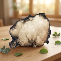 Matériau de rembourrage en fibres de filament de polyester recyclé à 100 %, matière première textile