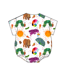 赤ちゃんジャンプスーツ赤ちゃん用ファッションデザインバブル竹カスタムプリントジッパー付き - Product Image 5