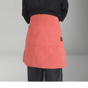 Nuevo estilista Chef lienzo cintura <span class=keywords><strong>falda</strong></span> personalizado <span class=keywords><strong>delantal</strong></span> corto para hombres y mujeres medio <span class=keywords><strong>delantal</strong></span> - Product Image 1