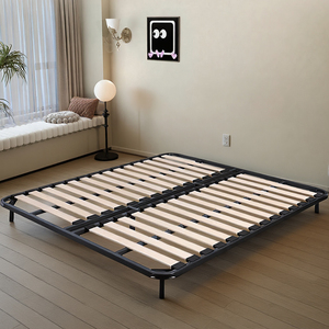 Cadre de <span class=keywords><strong>lit</strong></span> en métal Queen durable et antirouille, support de plateforme robuste pour matelas Queen et chambre principale - Product Image 6