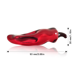 Dijes vegetales <span class=keywords><strong>Cristal</strong></span> Pimienta <span class=keywords><strong>verde</strong></span> Decoración para el hogar <span class=keywords><strong>Cristal</strong></span> Chili Figuritas Vidrio Pimienta Pisapapeles - Product Image 2