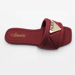 Sandalias Planas de Verano para Mujer con Decoración Metálica, Chanclas de Playa, <span class=keywords><strong>Zapatos</strong></span> Casuales para Dama, Venta al Por Mayor del Fabricante - Product Image 3