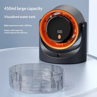 Nuevo Ventilador de Escritorio con Humidificador 2026, Temporizador Digital de 100 Velocidades, Circulador de Aire Portátil para Enfriamiento Interior del Hogar
