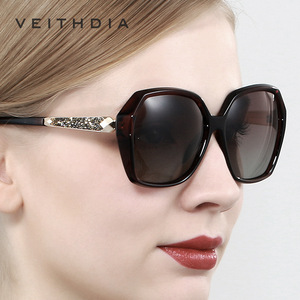 Veithdia Women's Polarized Sunglasses <b>Large</b> <b>Frame</b> UV400 Protection Driving Fashion TAC Lens Plastic Metal <b>Frame</b> 3161 - Product Image 4