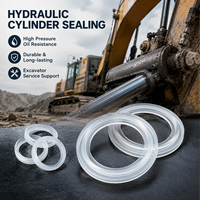 Joint torique NBR pour vérin hydraulique haute pression d'excavatrice, joint d'étanchéité en caoutchouc industriel sur mesure OEM haute pression