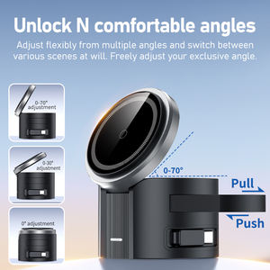 Vente en gros de chargeurs <span class=keywords><strong>sans</strong></span> <span class=keywords><strong>fil</strong></span> magnétiques pliables multifonctionnels 4 en 1 avec câble rétractable de 80 cm pour <span class=keywords><strong>iPhone</strong></span> 15 Pro 25W - Product Image 2