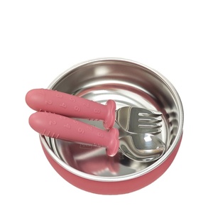 Eco Friendly Durable Stainless Steel Baby Bowl Set with Silicone Base Serving Meals <b>Snacks</b> Toddler Dining - Product Image 6