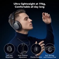 Casque sans fil circum-auriculaire Miniso MG210 avec ANC et microphone, casque Bluetooth pour téléphone, ordinateur portable et PC, réunions et jeux, Nouveauté