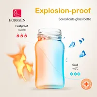 Botella de alimentación de vidrio de borosilicato para bebé, productos para bebé con logotipo personalizado, oem de fábrica