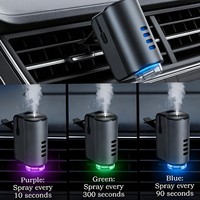 Diffuseur d'arômes pour voiture, diffuseur d'huiles essentielles, brumisateur automatique, diffuseur d'air intelligent pour voiture en métal, rechargeable