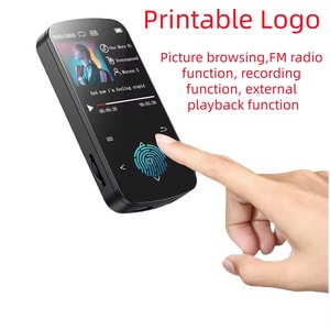 เครื่องเล่น MP3 หน้าจอสัมผัสสแกนลายนิ้วมือจากโรงงานโดยตรง รองรับบลูทูธ 5.0 วิทยุ FM เครื่องบันทึกเสียง รองรับการ์ด TF 32GB เครื่องเล่นเพลงพกพา - Product Image 1