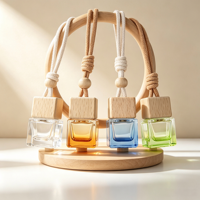 Offre Spéciale – Diffuseur de Parfum Suspendu pour Voiture, Bouteille Carrée Transparente de 10ml, 8ml, 6ml – Désodorisant Automobile