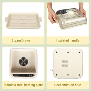 Large Capacity 21L Three-Layer Multifunctional Electric Food <b>Steamer</b> Digital Touch Control High Efficiency for Home Hotel Use - Product Image 3