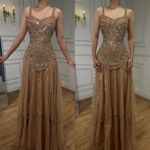 <span class=keywords><strong>Abito</strong></span> da sera di lusso Serene Hill LA73189 color <span class=keywords><strong>oro</strong></span> <span class=keywords><strong>rosa</strong></span> con perline, elegante <span class=keywords><strong>abito</strong></span> da ballo 2026 per donna, abbigliamento di alta gamma per feste e gala - Product Image 5