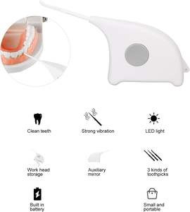 Irrigador Bucal Recargable, Alternativa al Hilo Dental, <span class=keywords><strong>Limpiador</strong></span> <span class=keywords><strong>Interdental</strong></span> Eléctrico con Luz LED para el Hogar, Viajes y Regalos - Product Image 3