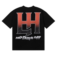 T-shirt surdimensionné pour homme Life Hustlers, imprimé football européen et américain, design à grands caractères, tendance