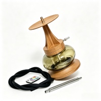 Nouveau design moderne de luxe, ensemble de chicha en verre laqué, mini chicha, produit phare pour bars, salons, fêtes et soirées.
