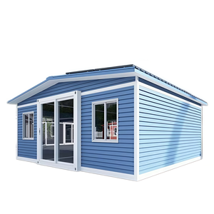 Maison conteneur extensible à double aile de 20 et 40 pieds, avec revêtement antirouille et résistant aux intempéries, entièrement préassemblée, appartement/villa portable - Product Image 1
