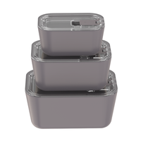 Boîte à lunch bento écologique anti-fuite, vente en gros, promotion, pour préparation de repas, compatible micro-ondes