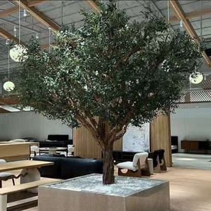 Haut de gamme personnalisé grande plante au sol décorative fleur forgée soie <span class=keywords><strong>en</strong></span> <span class=keywords><strong>pot</strong></span> <span class=keywords><strong>olivier</strong></span> artificiel matériel <span class=keywords><strong>en</strong></span> soie de qualité supérieure - Product Image 6