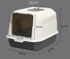 Litière pour chats en gros, grande toilette pour chats, désodorisant, bac à excréments, bac à litière pour <span class=keywords><strong>chatons</strong></span> avec pelle - Product Image 6