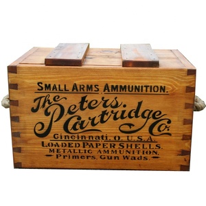 UK HANDMADE VINTAGE WOOD RUSTIC STORAGE BOXES ARMY SPORTING CRATE CHEST TRUG
