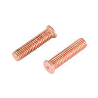 1/4-20, 5/6-18 Flanged CD Weld Stud Grade 4.8 Baja Karbon Berlapis Tembaga untuk Pengelasan Capacitor Discharge