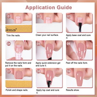 Bozlin Nude Brown Gel d'Extension d'Ongles Automne Hiver Constructeur d'Ongles Gel Dur HEMA TPO Gratuit Constructeur de Gel Solide Non Toxique dans Un Bocal