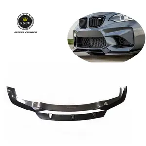 16-19 F87 M2 M2C Front Lip VRS stil Carbon Fiber Front Bumper Lip Splitter For BMW F87