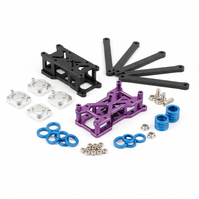 High-Precision CNC Machined Aluminum FPV Drone Frame Kit Accessories for Professional Racing and Aerial Photography
