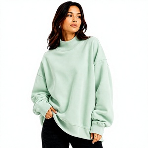 Sweat-shirt pour femme à col montant, personnalisé, épais, respirant et imperméable, de qualité supérieure, à prix abordable, pour toutes les saisons, vente en gros - Product Image 1