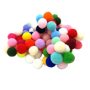 各种绒球多色工艺品模糊绒球，用于DIY创意工艺品装饰