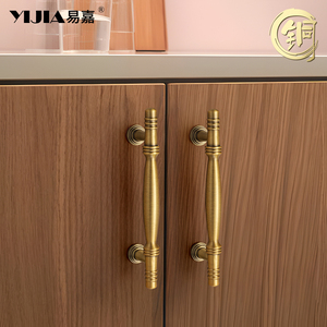 Solid <strong>Antique</strong> Brass Gold Finish Pull High-End Wardrobe <strong>Doors</strong> Cupboard Closet <strong>Handles</strong> and Drawer Knobs - Product Image 6