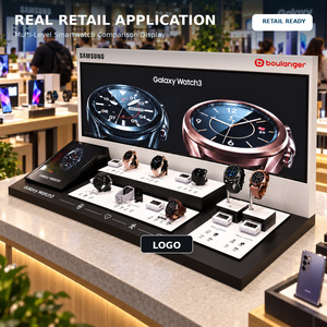 Espositore da banco personalizzato in acrilico per <span class=keywords><strong>smartwatch</strong></span>, a più livelli, per confronto prodotti, ideale per negozi di elettronica - Product Image 2