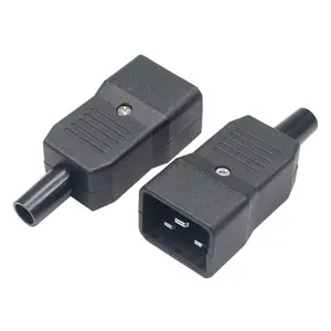Grosir cn plug rewirable-Produsen IEC 320 Power Soket C20 Pria Konektor Dilepas Male Plug
