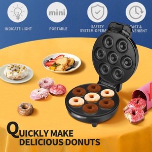 Machine à mini-beignets Dsp KC1316, 7 trous, électrique, pour boulangerie à domicile, noire - Product Image 4