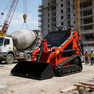 מעמיס קובוטה חזק מסוג סקיד סטיר, מיני מעמיס סקיד סטיר, מעמיס קומפקטי מסוג סקיד סטיר עם תעודת CE - Product Image 1