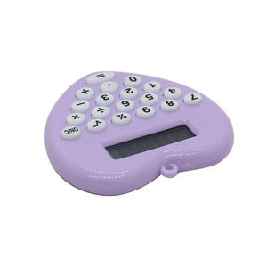 Llavero compacto creativo con forma de amor de 8 dígitos para estudiantes Calculadora electrónica portátil con batería Regalo promocional - Product Image 5