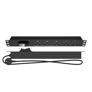 ชุดจ่ายไฟแบบ 5 ทาง ประสิทธิภาพดี 10 แอมป์ แบบ UK PDU พร้อมเบรกเกอร์สำหรับตู้แร็คข้อมูล - Product Image 6