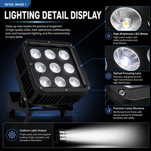 Reflectores LED de Alta Calidad IP65 para Exteriores, Iluminación de Estadios, Cuerpo de Lámpara Resistente para Jardín, Árboles, Paisajes y Proyecciones - Product Image 6