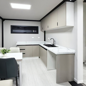 20ft nhà puerto-rico 40ft Container có thể mở rộng bật lên nhà Container có thể mở rộng với mái tam giác - Product Image 3