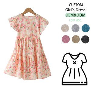 YYO Chất Lượng Cao Mùa Hè Giản Dị <span class=keywords><strong>Sundress</strong></span> Cho Cô Gái A-Line Mini Bãi Biển Ăn Mặc Với Đầy Màu Sắc In Hoa & Maxi Halter Thiết Kế - Product Image 5