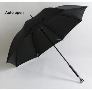 Cadeaux créatifs personnalisés à poignée tête d'animal serpent de lion en métal parapluies de luxe pour la protection solaire en vinyle - Product Image 5