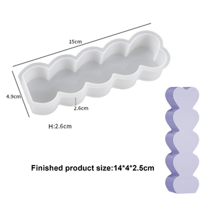 Moule à bougie en silicone de qualité alimentaire SHUXIN, écologique, non toxique, en forme de plante, résistant au congélateur - Product Image 6