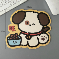 Tapis de souris en PVC imprimé sur mesure, imperméable, petit, sans fil, pour bureau, style anime, cadeau promotionnel en gros