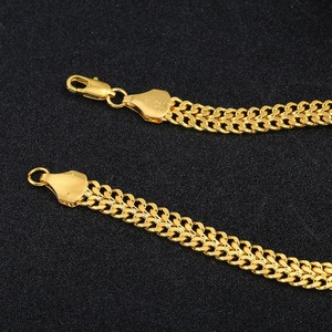 <span class=keywords><strong>Bracelet</strong></span> à chaîne pour hommes, style hip hop, plaqué <span class=keywords><strong>or</strong></span> <span class=keywords><strong>18</strong></span> K, vente en gros d'usine, 2022 - Product Image 3