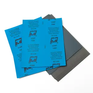 Papier de verre mtt CC88P, adhésif, en carbure de silicium, imperméable, revêtement électrique, Latex bleu, 50 pièces