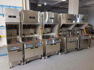 Freidora Eléctrica Comercial de 2 Tanques para Patatas Fritas, con 4 Cestas de Elevación Automática, Sistema de Extracción de Humos <span class=keywords><strong>y</strong></span> Sistema de Filtrado de Aceite - Product Image 5