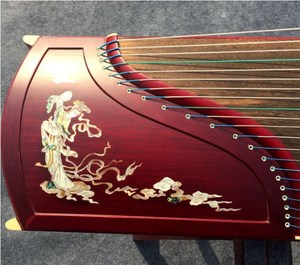 Caja tradicional grabada <span class=keywords><strong>de</strong></span> Guzheng, <span class=keywords><strong>instrumentos</strong></span> <span class=keywords><strong>musicales</strong></span> chinos <span class=keywords><strong>antiguos</strong></span>, <span class=keywords><strong>de</strong></span> 21 cuerdas - Product Image 6