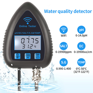 เครื่องตรวจสอบคุณภาพน้ำ WiFi 5 in 1 วัดค่า TDS/EC/SALT PH S.G.TEMP อเนกประสงค์สำหรับตู้ปลาและบ่อเลี้ยงสัตว์น้ำ Tuya WiFi 5 in 1 - Product Image 6